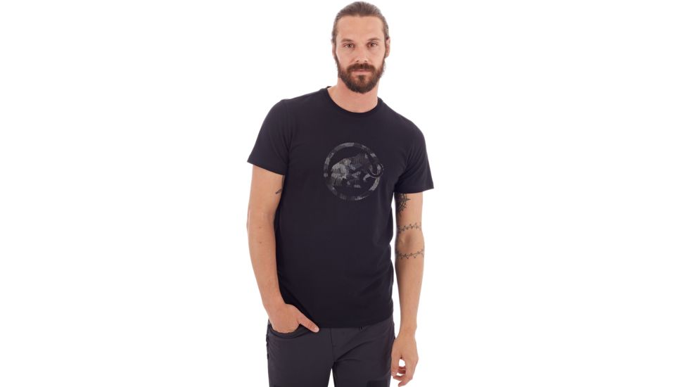 Mammut Logo T-Shirt - Mens, Black Prt1, 3XL, 1017-07292-00253-118