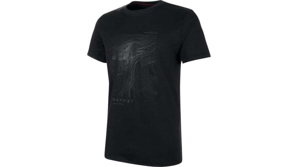 Mammut Massone T-Shirt - Mens, Black Prt2, 2XL, 1017-00950-00254-117