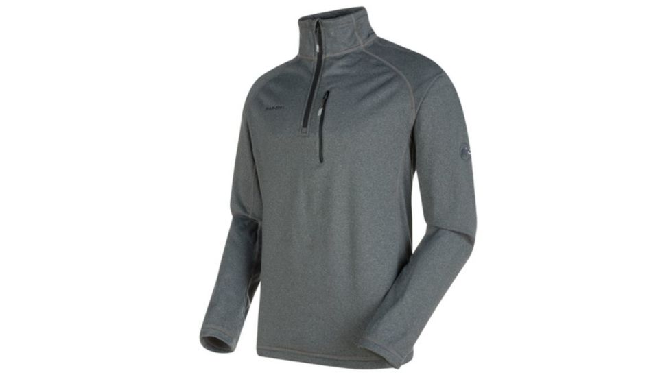 Mammut Runbold ML Half Zip Pull Sweater, Black Melange, 2XL, 1040-01600-0033-117