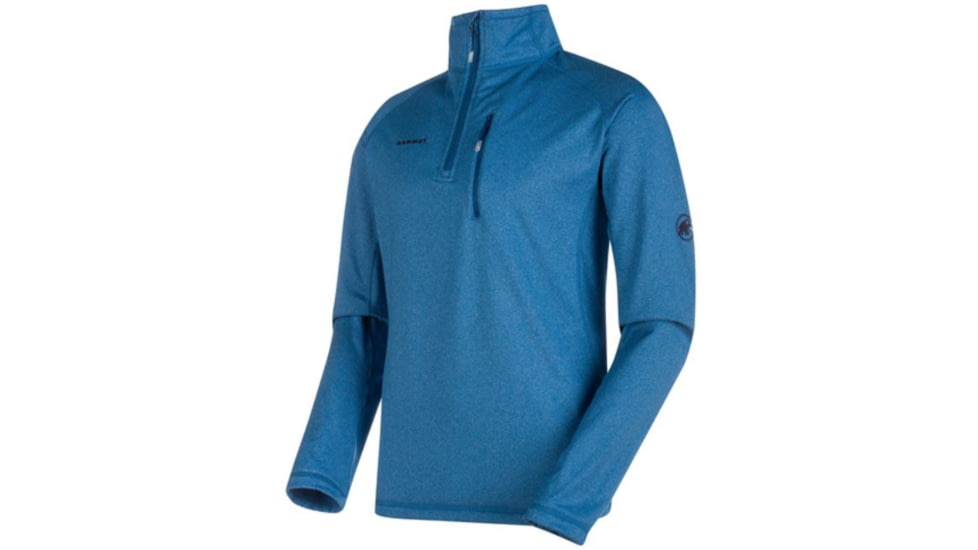 Mammut Runbold ML Half Zip Pull Sweater, Ultramarine Melange, Extra Large, 1040-01600-5968-116