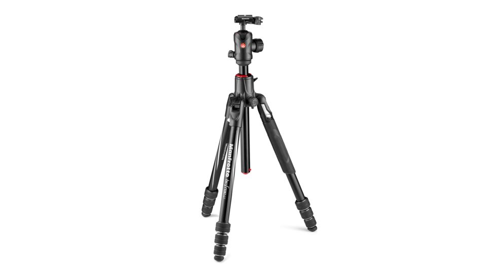 Manfrotto Befree GT XPRO Aluminum Travel Tripod, Black, Medium, MKBFRA4GTXP-BUS