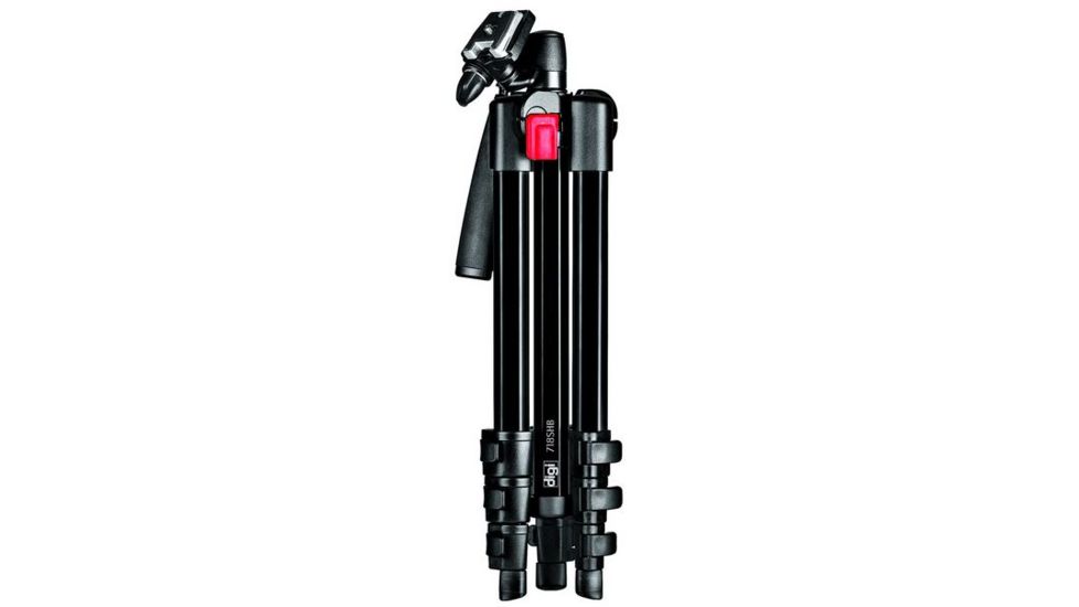 Manfrotto Bogen Digi Mini Short Black Tripod With Integrated 3-way Head 718SHB