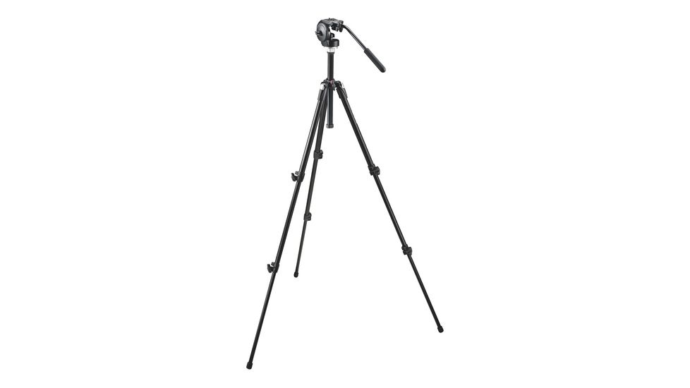 Manfrotto Bogen Manfrotto 190XDB Tripod + 128RC Micro Fluid Head 190XDB-128RC