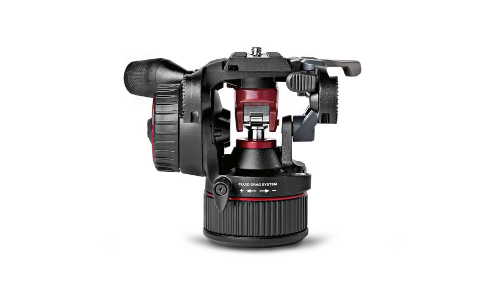 Manfrotto Nitrotech N8 Fluid Video Head With Continuous CBS, Black, MVHN8AHUS