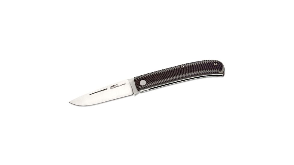 Manly Comrade CPM-154 Folding Knife, Black/Grey, Small, 01ML034