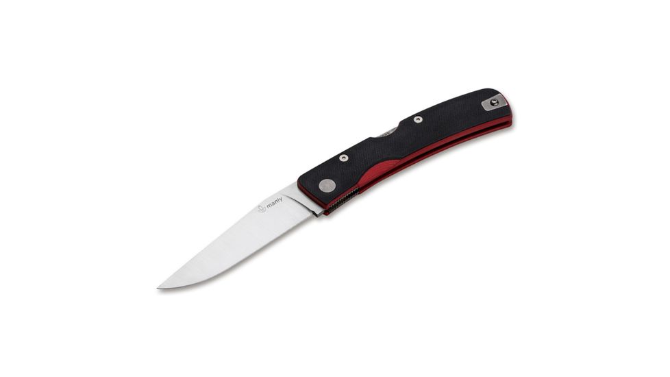 Manly Peak CPM-S-90V Two Hand Folding Knife, Red, Small, 01ML066