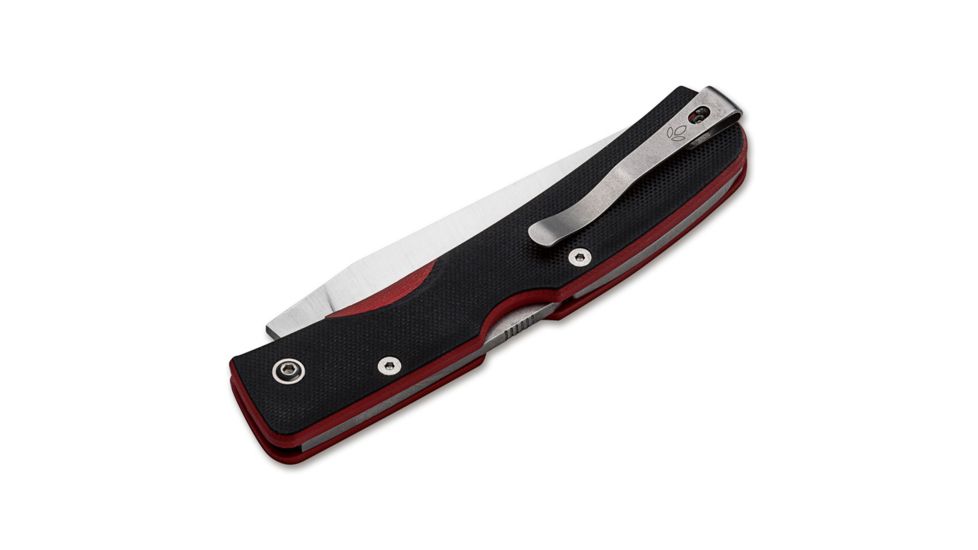 Manly Peak D2 Two Hand Folding Knife, Red, Small, 01ML064