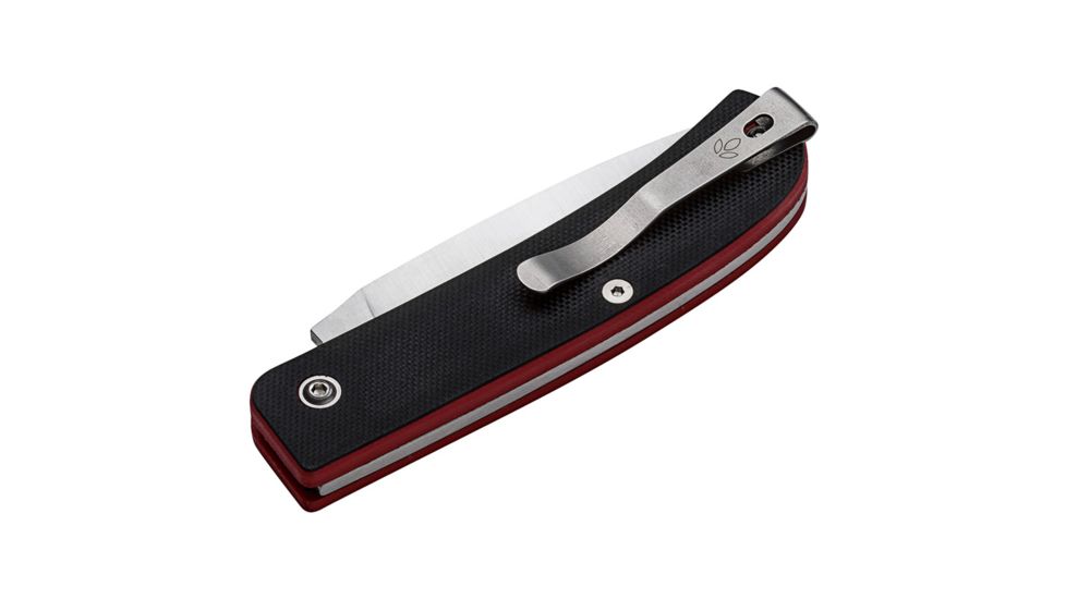 Manly Wasp 14C28N Folding Knife, Red/Black, Small, 01ML052