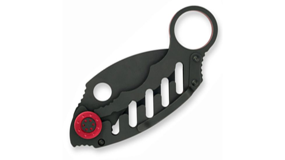 Mantis Cinq 1, Black Stainless Handle, Black Blade, Plain MNMK-1