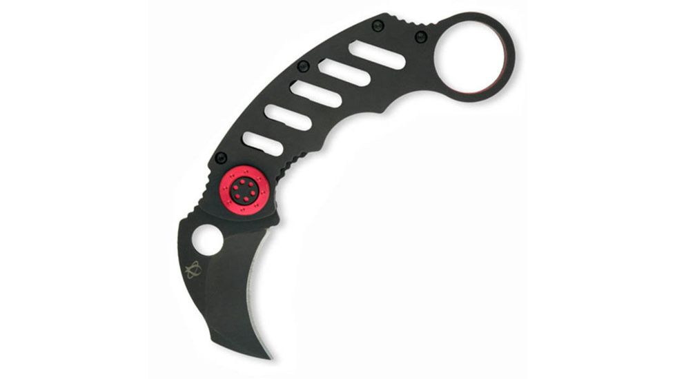Mantis Cinq 1, Black Stainless Handle, Black Blade, Plain MNMK-1