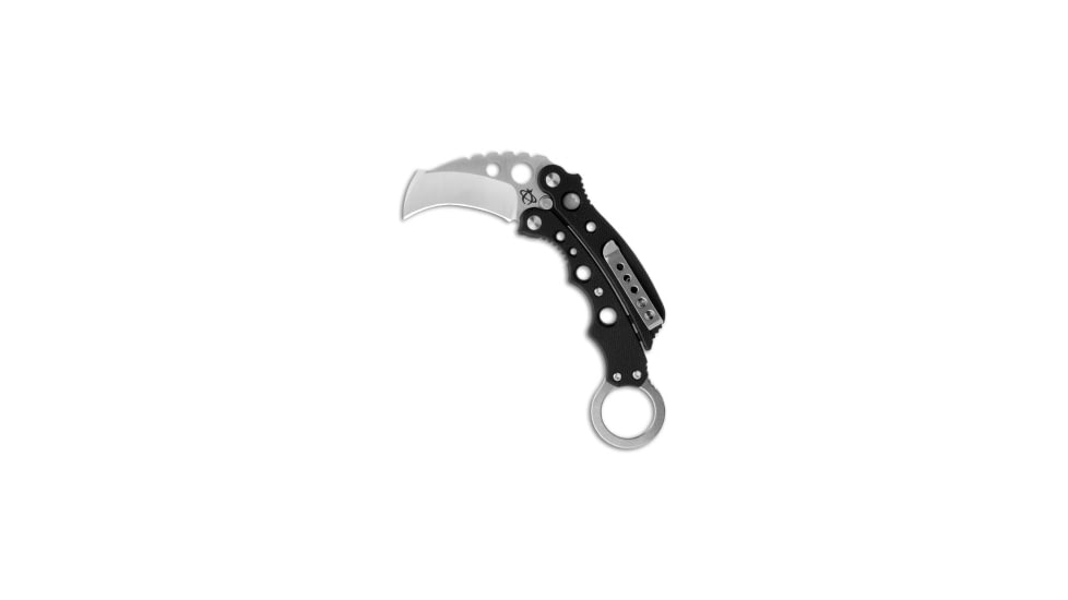 Mantis Mantis Vuja De Balisong Karambit Crossover Bali-Bit Knife 2" Satin MK-4, Black, M-VX, adult, BHQ-14678
