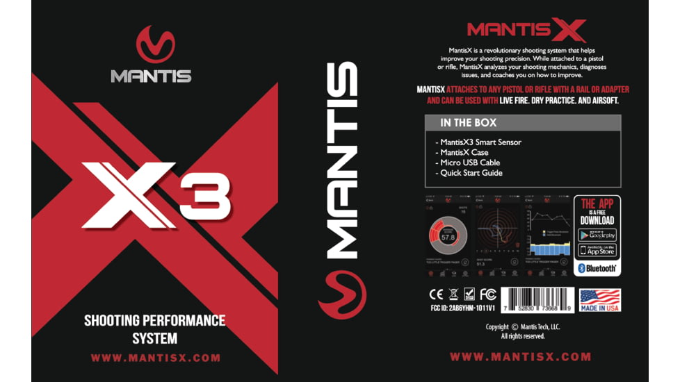 Mantis X X3 Shooting Performance System, MT-1002, EDEMO1