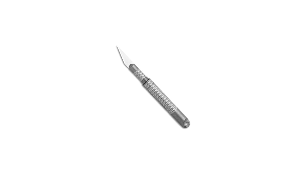 Maratac Collapsible Titanium Scalpel w/ Spare Blades, Stainless Steel, Titanium Handle, Gray, One Size, BHQ-121369
