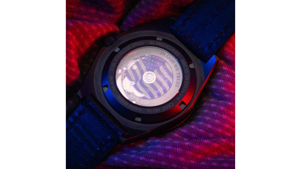 Marathon Limited 250 Edition SSNAV-D Auto Unisex Watch, 41mm Case Diameter, Bi-Directional Bezel, Black Leather Strap, WW194030AN-US250