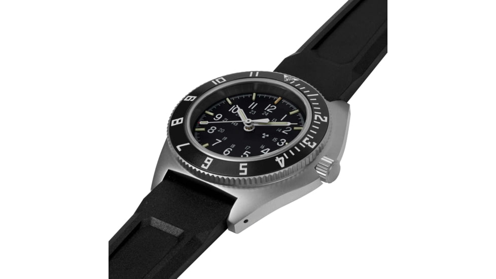 Marathon Sterile Steel Navigator Automatic Unisex Watches, 41 mm, Sapphire, 3-Piece Rubber Strap Kit, Black, WW194029SS-0830