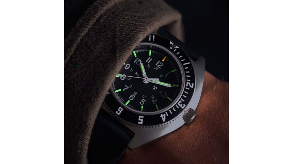 Marathon Sterile Steel Navigator Automatic Unisex Watches, 41 mm, Sapphire, 3-Piece Rubber Strap Kit, Black, WW194029SS-0830