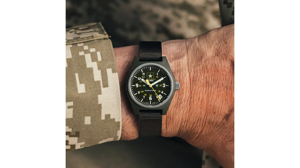 Marathon Official US Amry Quartz Field Watch, Sage Green, NSN 6645-01-694-1795, WW194015SG-1101