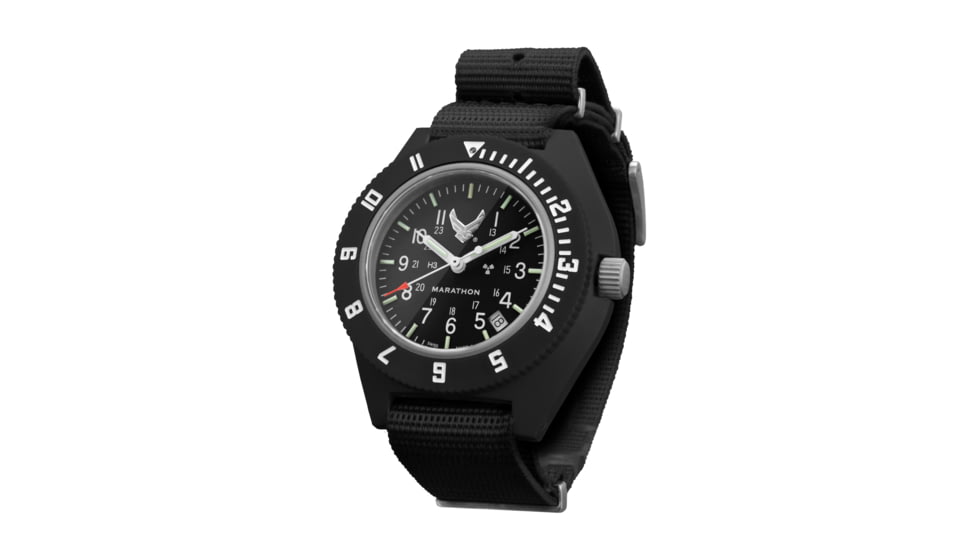 Marathon USAF Pilots Navigator Watch w/ Date, Black, WW194013BK-1003