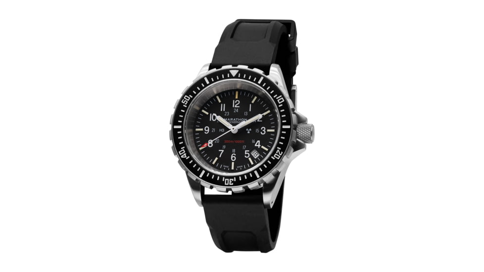 Marathon Search and Rescue Divers Quartz Wristwatch, TSAR, Black, NSN 6645-20-001-9382, WW194006SS-0230