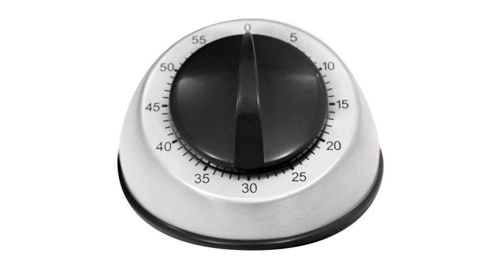 Marathon Stainless Stell Wind Up Mechanical Timer, Stainless Steel TI030009