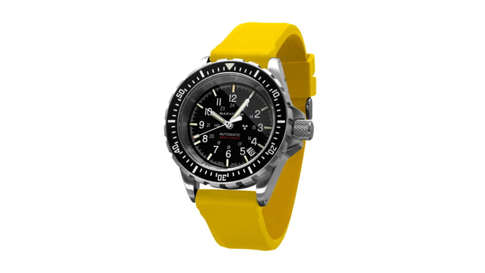 Marathon Vulcanized Rubber Dive Watch Strap, 20mm, Yellow, WS-RB-YESS-20
