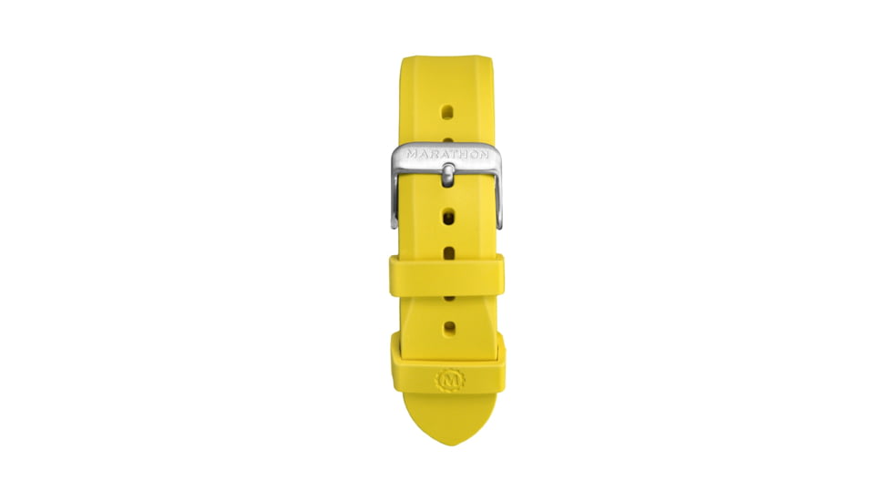 Marathon Vulcanized Rubber Dive Watch Strap, 20mm, Yellow, WS-RB-YESS-20