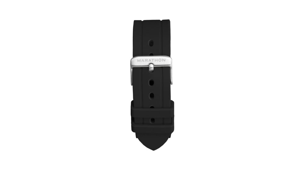 Marathon Vulcanized Rubber Dive Watch Strap, 22mm, Black, WS-RB-BKSS-22