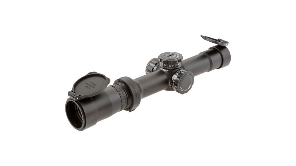 1-4.5 x 24mm Tactical Knob Illuminated Rifle Scope MTR-D2, Black