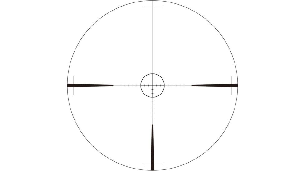 March Scopes 1-8 x 24mm FFP Tactical Knob Rifle Scope, FMC-1, Black MAR1042