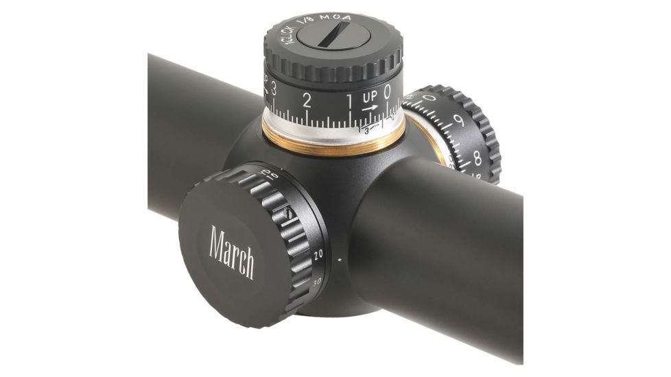 March Scopes High Master 48 x 52mm Scope 1/8in DOT, Black MAR1077