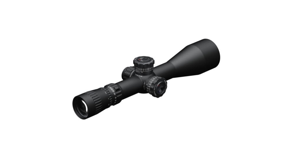 March Scopes High Master Wide March-FX Angle 5X-42X56, Lockable Tactical Turrets, FMA-TR1 Reticle, With 6-level Illumination, FFP, MOA, Black, D42HV56WFIMAX-G2FMA-TR1Ret