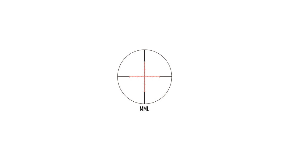 March Scopes Normal Turret 2.5-25x42mm, 30mm Tube, Second Focal Plane, MML Reticle, Black, D25V42IMLMML Reticle