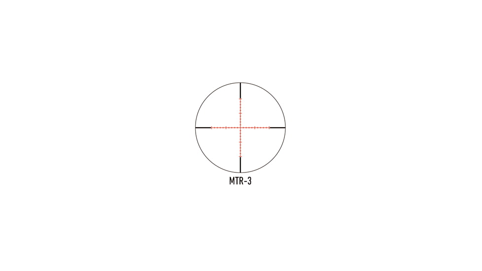 March Scopes Normal Turret 2.5-25x42mm, 30mm Tube, Second Focal Plane, MTR-3 Reticle, Black, D25V42IMTR-3 Reticle