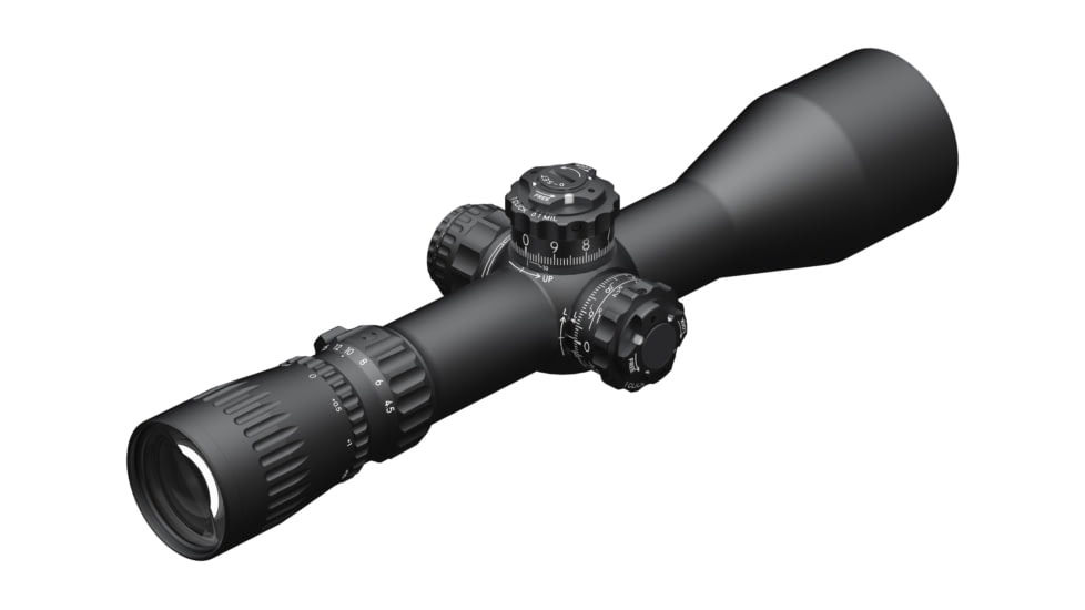 March Scopes Rifle Scope, 4.5-28x52mm, FFP, FML-LDK Reticle, Shuriken Lock Turrets, Black, D281