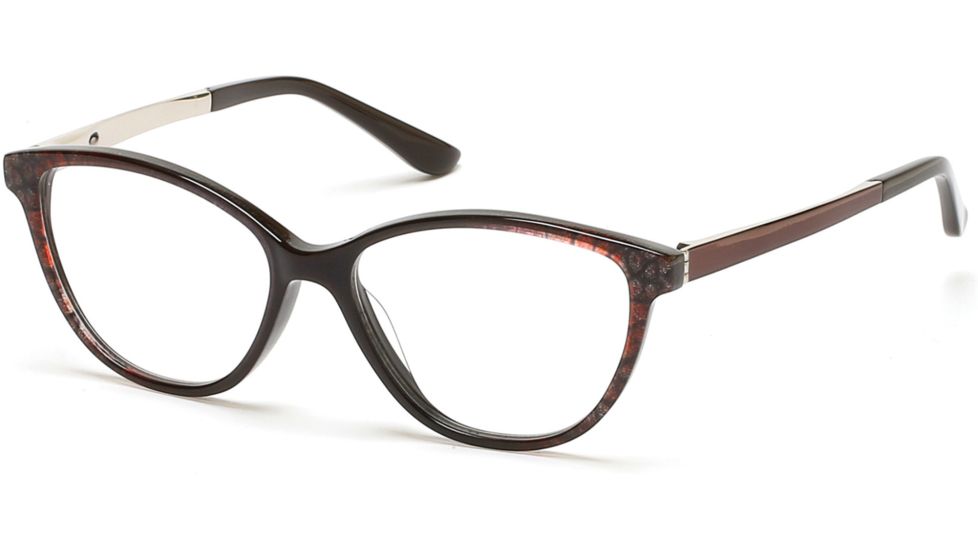 Marcolin MA5002 Single Vision Prescription Eyeglasses, 53mm, Dark Brown, MA500253050-SV
