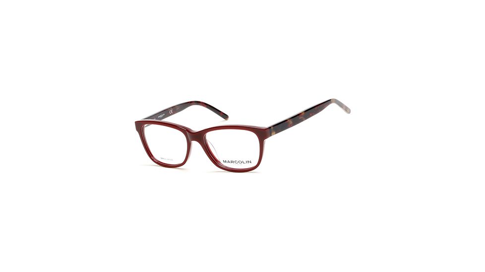 Marcolin MA7332 Eyeglass Frames - Shiny Bordeaux Frame Color