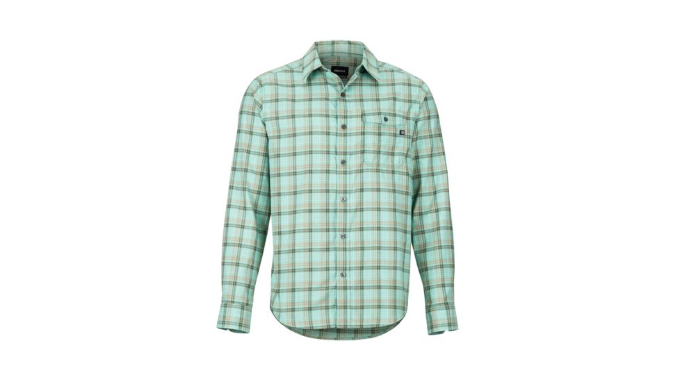 Marmot Aerofohn Long Sleeve Shirt - Mens, Pond Green, Medium, 42200-4570-M