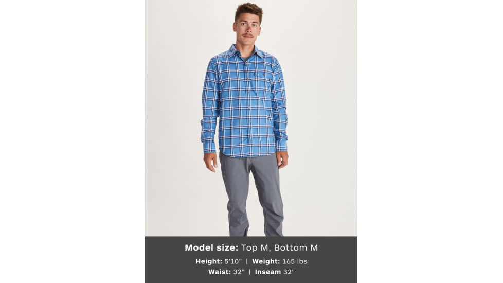 Marmot Aerofohn Long Sleeve Top - Mens, Varsity Blue, Small, 42200-3488-S