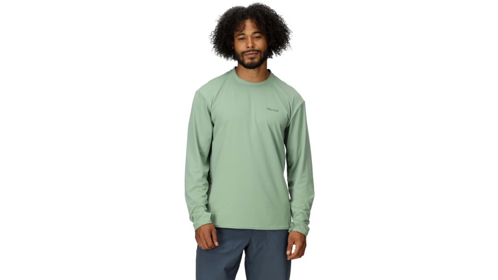 Marmot AirExchange SolarShield Crew LS - Mens, Agate Green, XXL, M16049-24373XXL