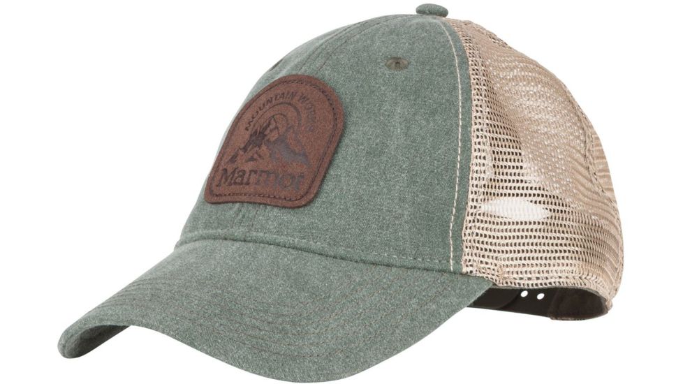 Marmot Alpine Soft Mesh Trucker Hat - Mens, Altitude Rosin Green, One Size, 13420-4861-ONE