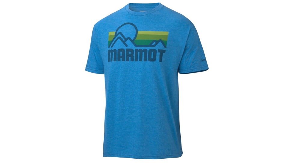 Marmot Coastal Short Sleeve Tee - Men's-Royal Heather-X-Large