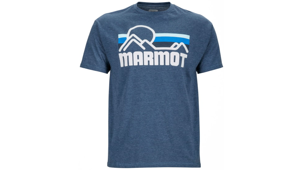 Marmot Coastal Short Sleeve Tee - Men's-True Navy Heather-Small