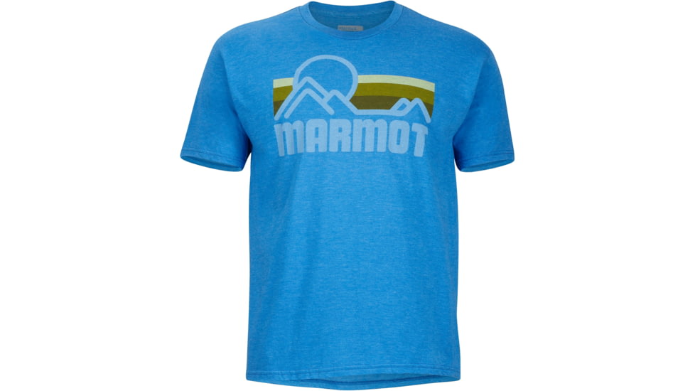 Marmot Coastal Short Sleeve Tee - Men's-True Royal Heather-X-Large