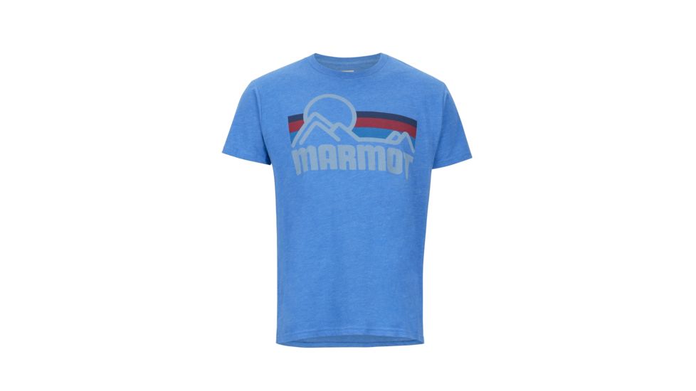 Marmot Coastal Short Sleeve Tee - Mens, Royal Heather, Medium, 42430-8556-M
