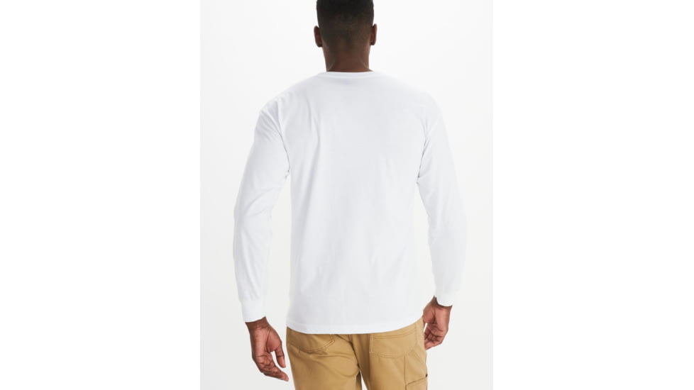 Marmot Coastal Tee Long Sleeve - Mens, White, Medium, M13262-080-M