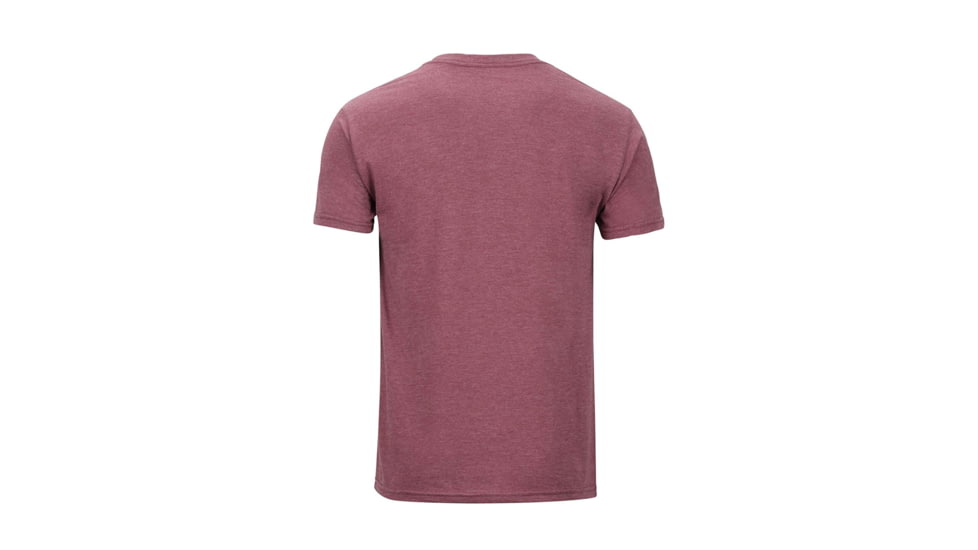 Marmot Coastal Tee SS - Mens, True Burgundy Heather, Medium, 42430-7868-M