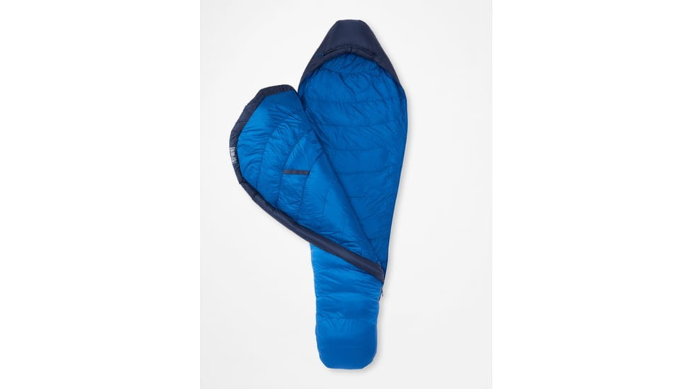 Marmot Helium 15 Sleeping Bag, Short, Arctic Navy/Dark Azure, Left Zipper, M14414-19621-LZ