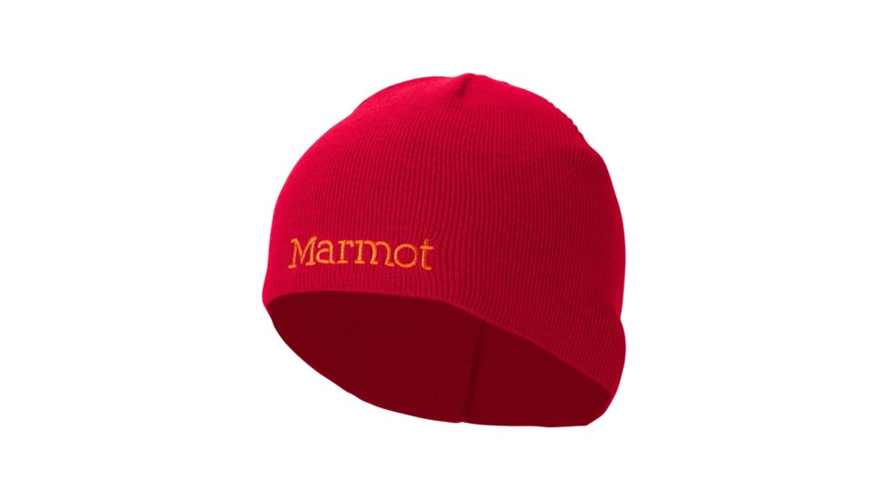 Marmot Lightweight Merino Beanie - Men's-Team Red