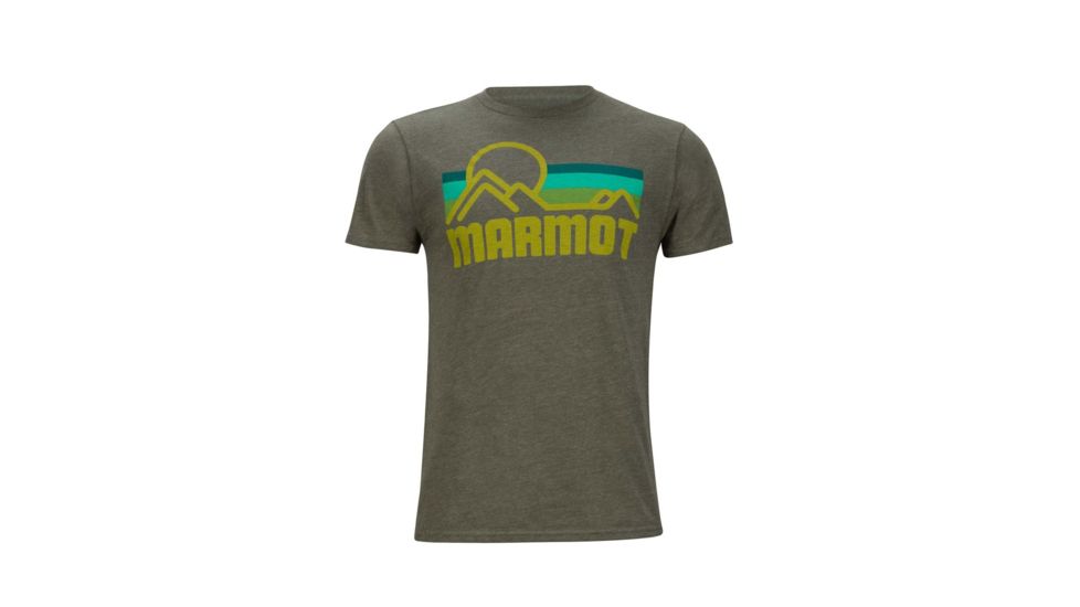 Marmot Marmot Coastal Short Sleeve T-Shirt - Mens, True Olive Heather, Small 42430-4967-S