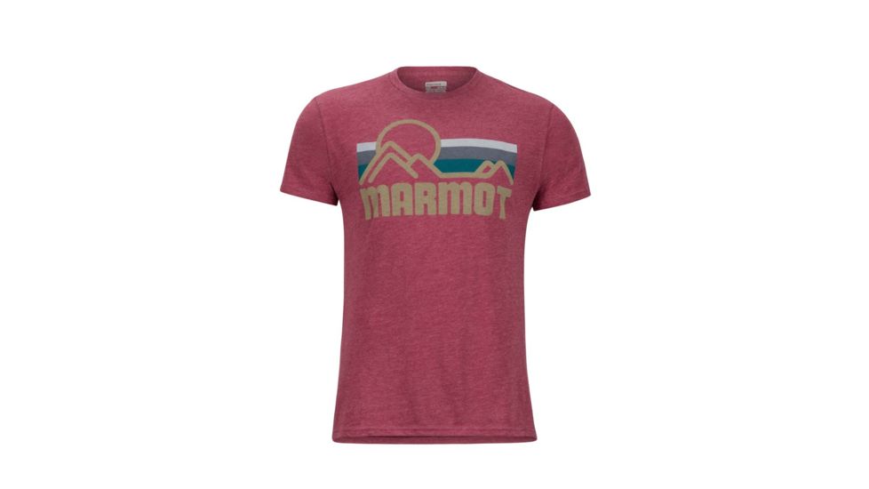 Marmot Marmot Coastal Short Sleeve T-Shirt - Mens, New Burgundy Heather, Small 42430-8696-S
